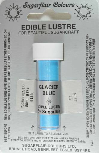 Sugarflair Edible Lustre Colour Glacier Blue